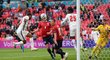 Raheem Sterling vstřelil hlavou první gól v utkání Anglie proti Česku