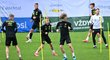 Čeští fotbalisté na tréninku během soustředění v Itálii před mistrovstvím Evropy