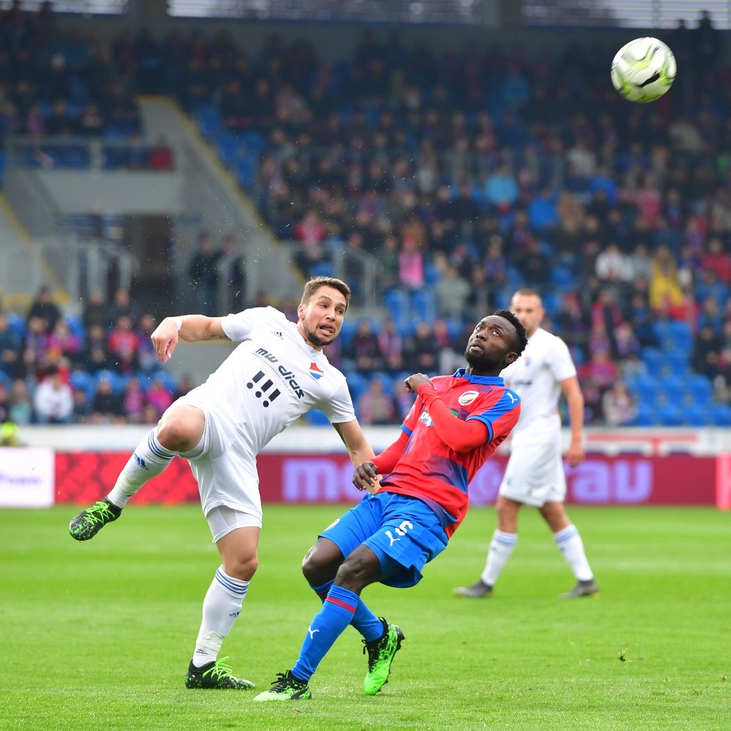 Joel Kaymaba se dostal v úvodu utkání proti Baníku do slibné šance