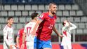 Tomáš Souček se raduje z gólu proti Gibraltaru