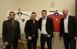 Němci Ulf Kirsten a Lothar Matthäus a čeští internacionálové Pavel Kuka a Miroslav Kadlec představili projekt exhibičního zápasu veteránů