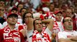 Zklamaní polští fanoušci po porážce od Česka