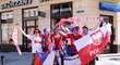 Čeští a polští fanoušci před vzájemným utkáním ve Wroclawi