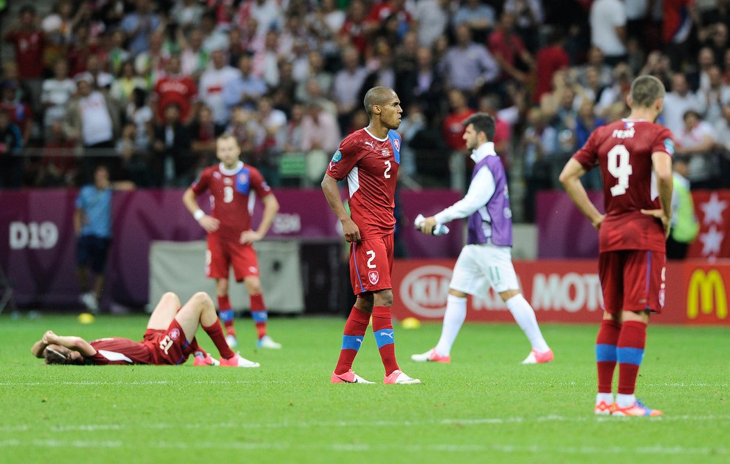 Čeští fotbalisté na svého soupeře nestačili