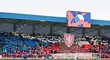 Čeští fanoušci během reprezentačního utkání v Plzni proti Faerským ostrovům