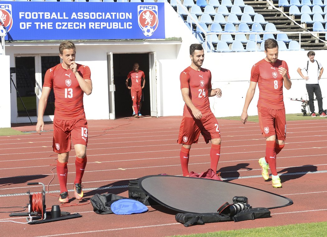 Čeští fotbalisté měli výbornou náladu