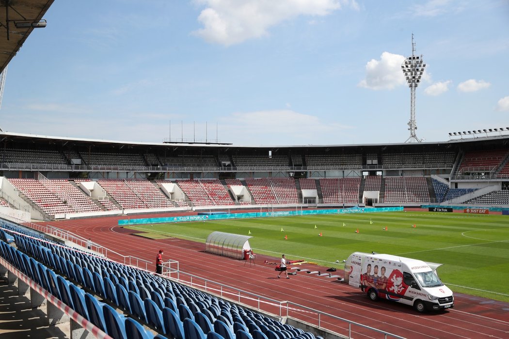 Stadion na Strahově, kde bude během EURO trénovat česká fotbalová reprezentace