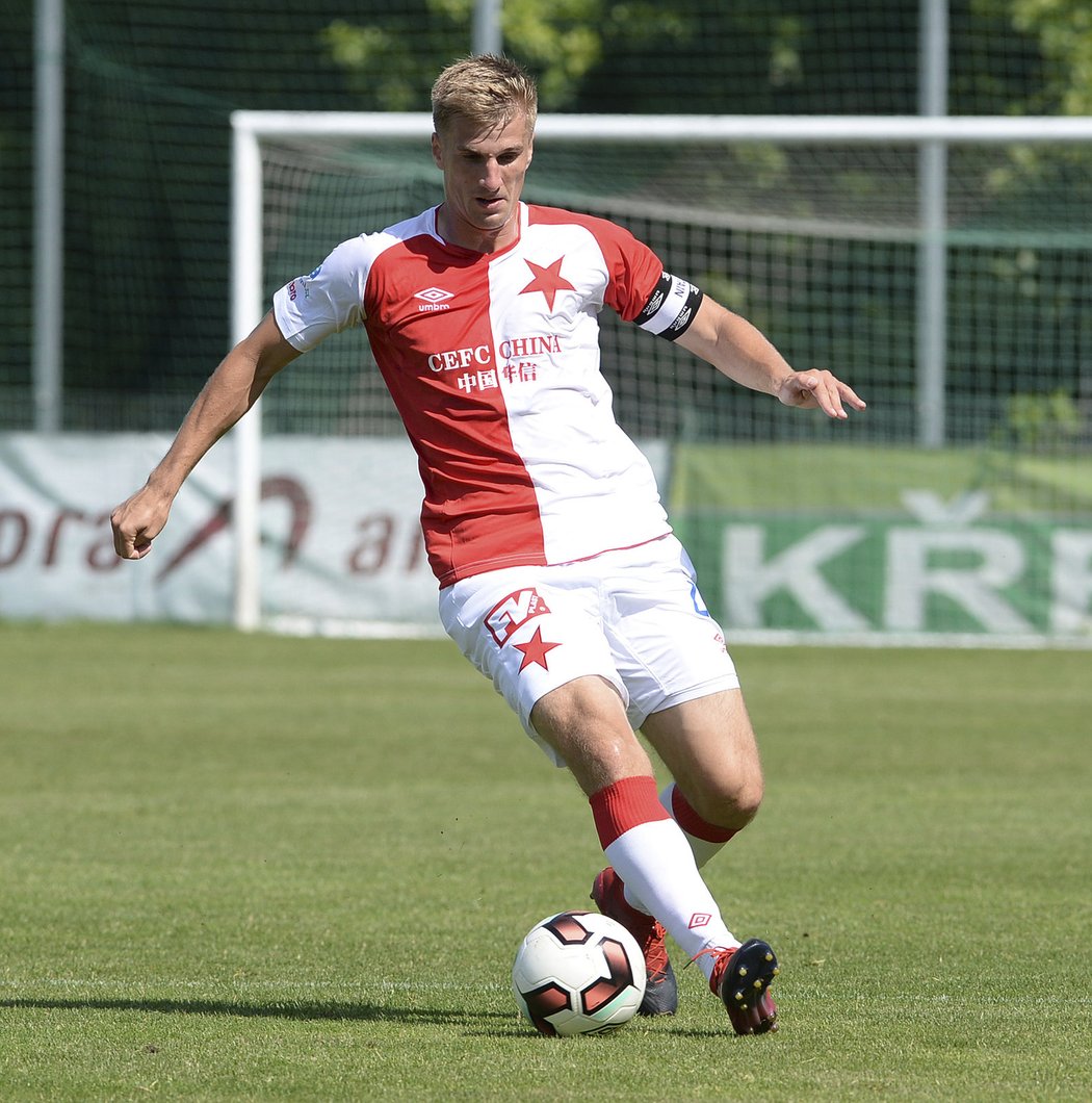 Jakub Jugas v roli kapitána Slavie