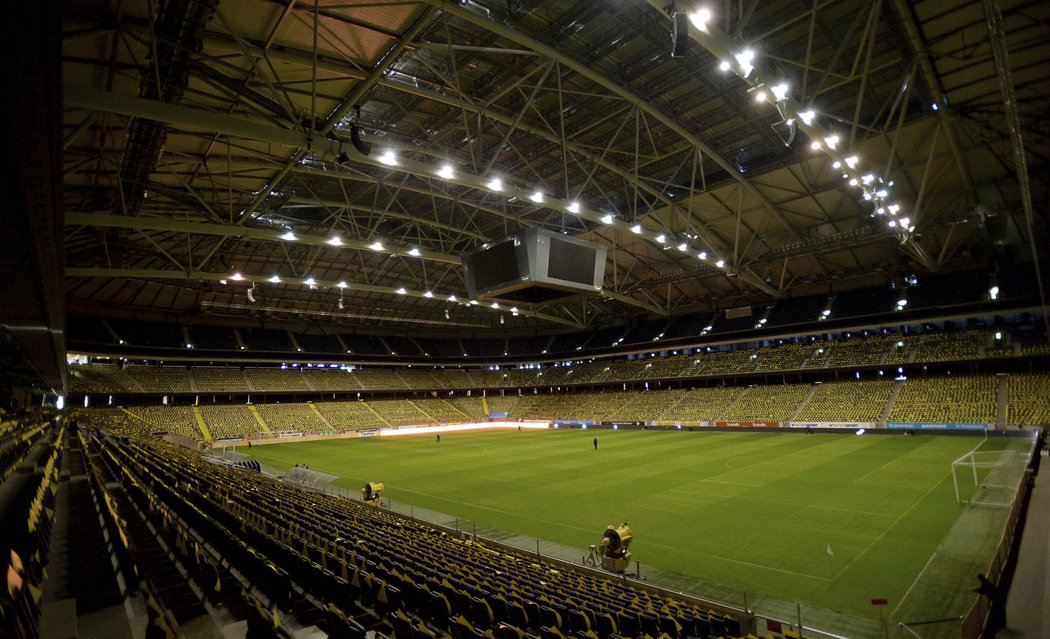 Stadion ve Stockholmu, dějiště utkání Švédsko - Česko