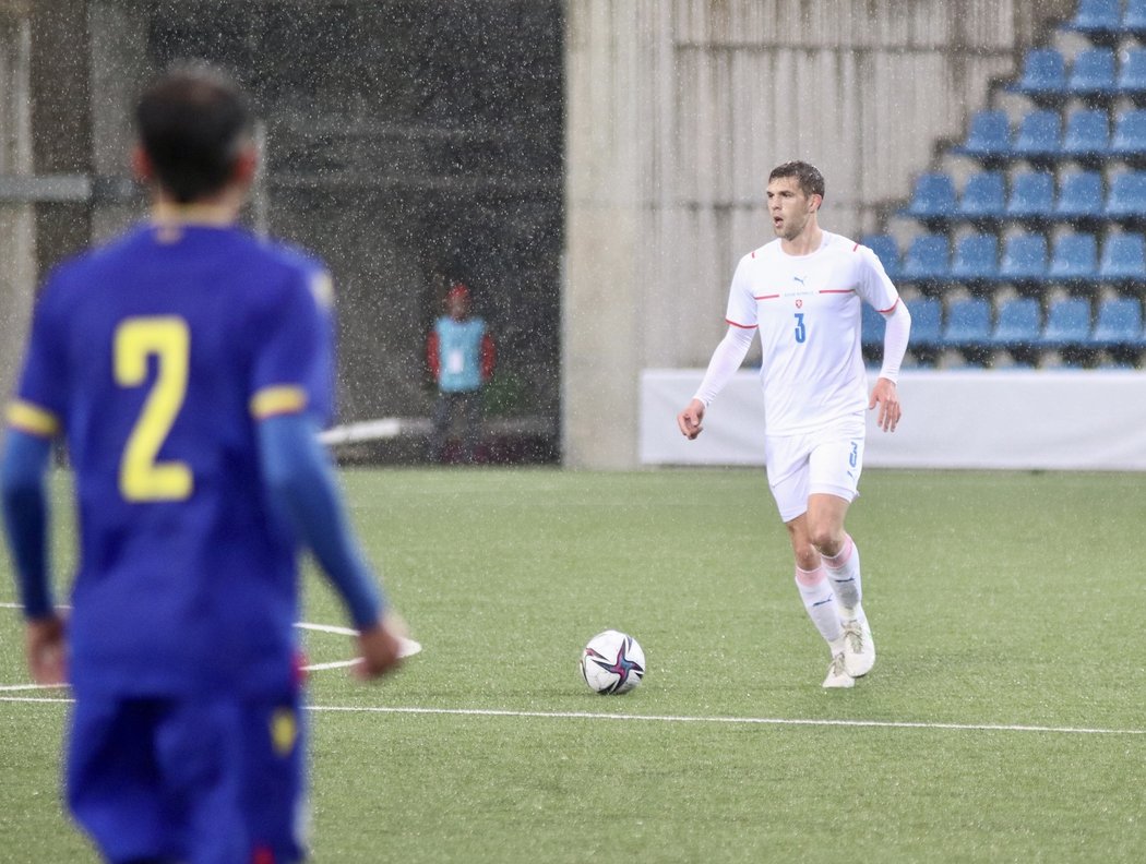 Robin Hranáč během zápasu U21 v Andoře