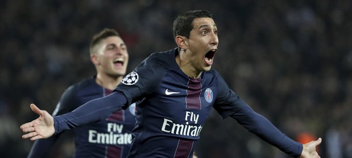 Angel Di Maria vstřelil první gól utkání s Barcelonou