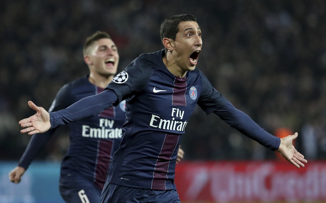 Angel Di Maria vstřelil první gól utkání s Barcelonou