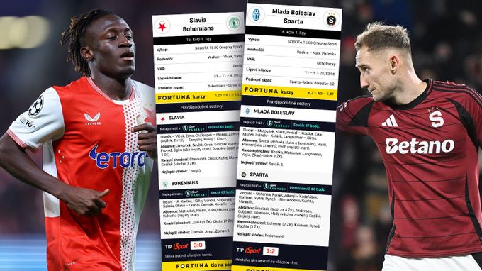 Pravděpodobné sestavy: trojzubec Sparty, Sanyang opět v základu. Co změní Skuhravý? Pravděpodobné sestavy: trojzubec Sparty, Sanyang opět v základu. Co změní Skuhravý?