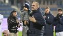 Vlastimil Daníček oslavuje vítězství Slovácka nad Plzní