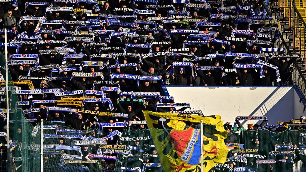 Fanoušci Baníku v Teplicích