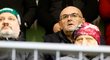 Miroslav Pelta na tribuně během utkání Jablonce s Duklou Miroslav Pelta na tribuně během utkání Jablonce s Duklou