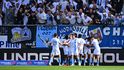Fotbalisté Liberce se radují z branky v derby proti Jablonci