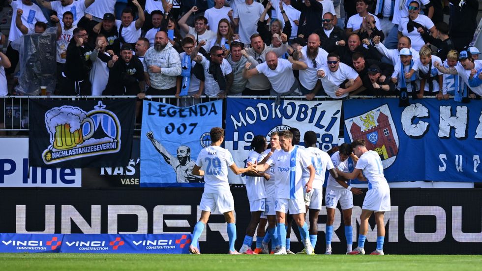 Fotbalisté Liberce se radují z branky v derby proti Jablonci