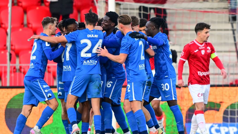 Hráči Liberce slaví gól