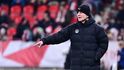 Trenér Slovácka Roman Skuhravý během utkání proti Slavii