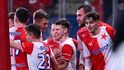 Tomáš Chorý slaví gól proti Slovácku