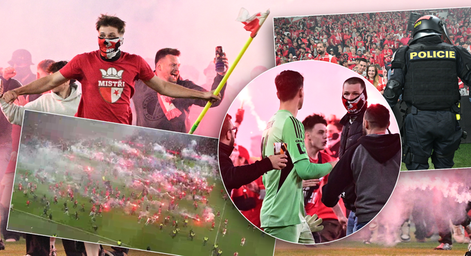 Velká ostuda na závěr derby „S“! Fanoušci předčasně vtrhli na hřiště, napadli Surovčíka! Velká ostuda na závěr derby „S“! Fanoušci předčasně vtrhli na hřiště, napadli Surovčíka!
