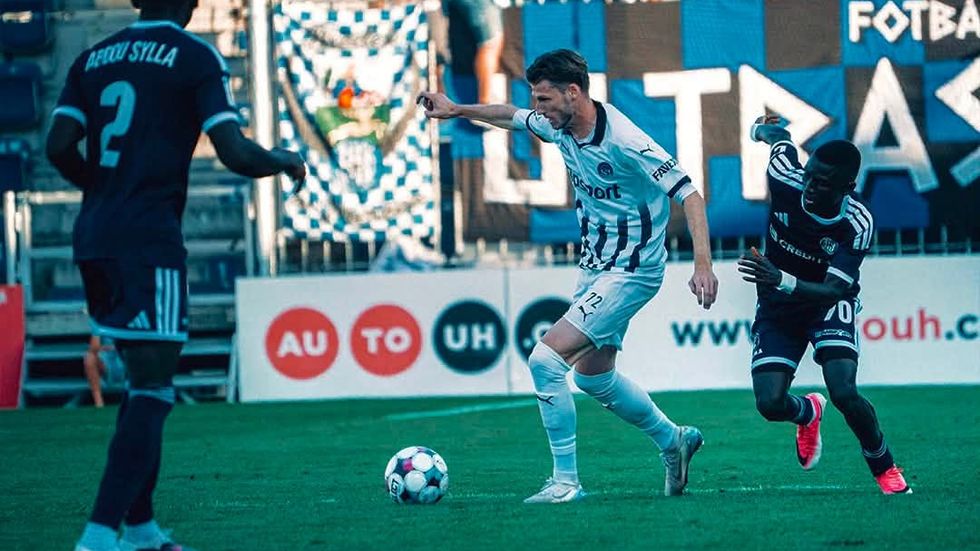 Lukáš Vorlický v akci za Slovácko