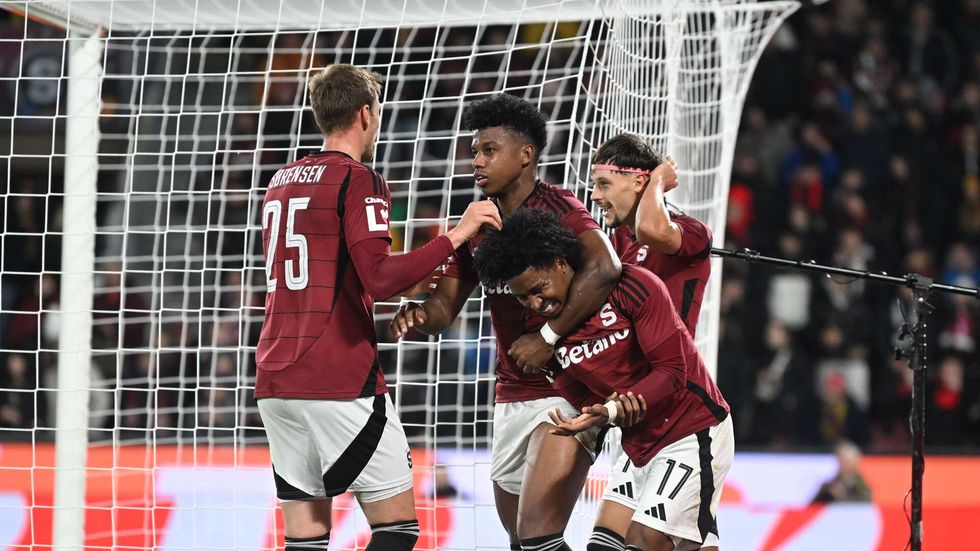 Sparťanská radost po gólu proti Bohemians