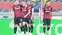Sparťanská radost po brance v derby proti Slavii