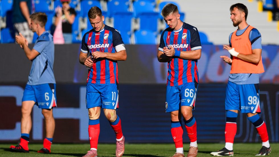 Sebastian Boháč (druhý zprava) ještě v dresu Plzně