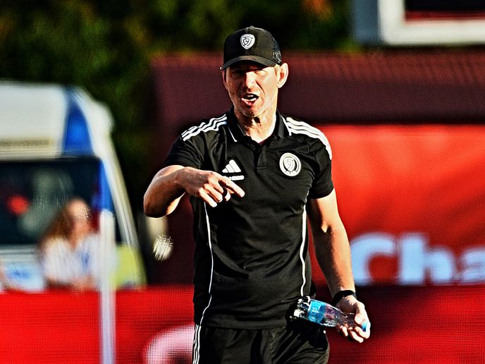 Trenér Bronislav Červenka ze Zlína Trenér Bronislav Červenka ze Zlína