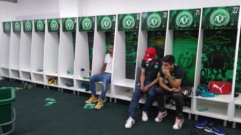 Kabinu Chapecoense zaplavil smutek a prázdnota