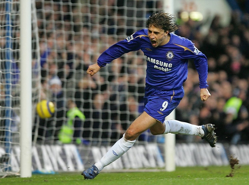 Hernán Crespo v dresu Chelsea