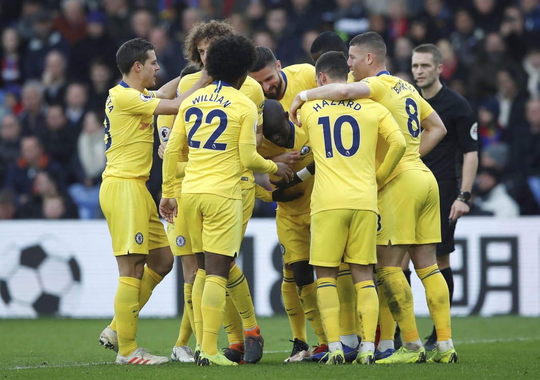 O výhře Chelsea na hřišti Crystal Palace rozhodl jediným gólem zápasu Ngolo Kanté