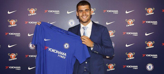 Álvaro Morata po přestupu do Chelsea