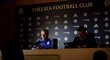 Trenér José Mourinho na tiskové konferenci Chelsea