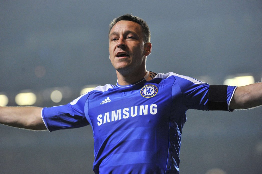 Terry slaví druhou branku Chelsea