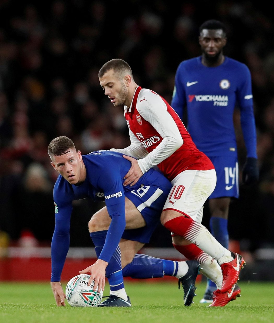 Ross Barkley v utkání s Arsenalem na hřišti vystřídal Williana