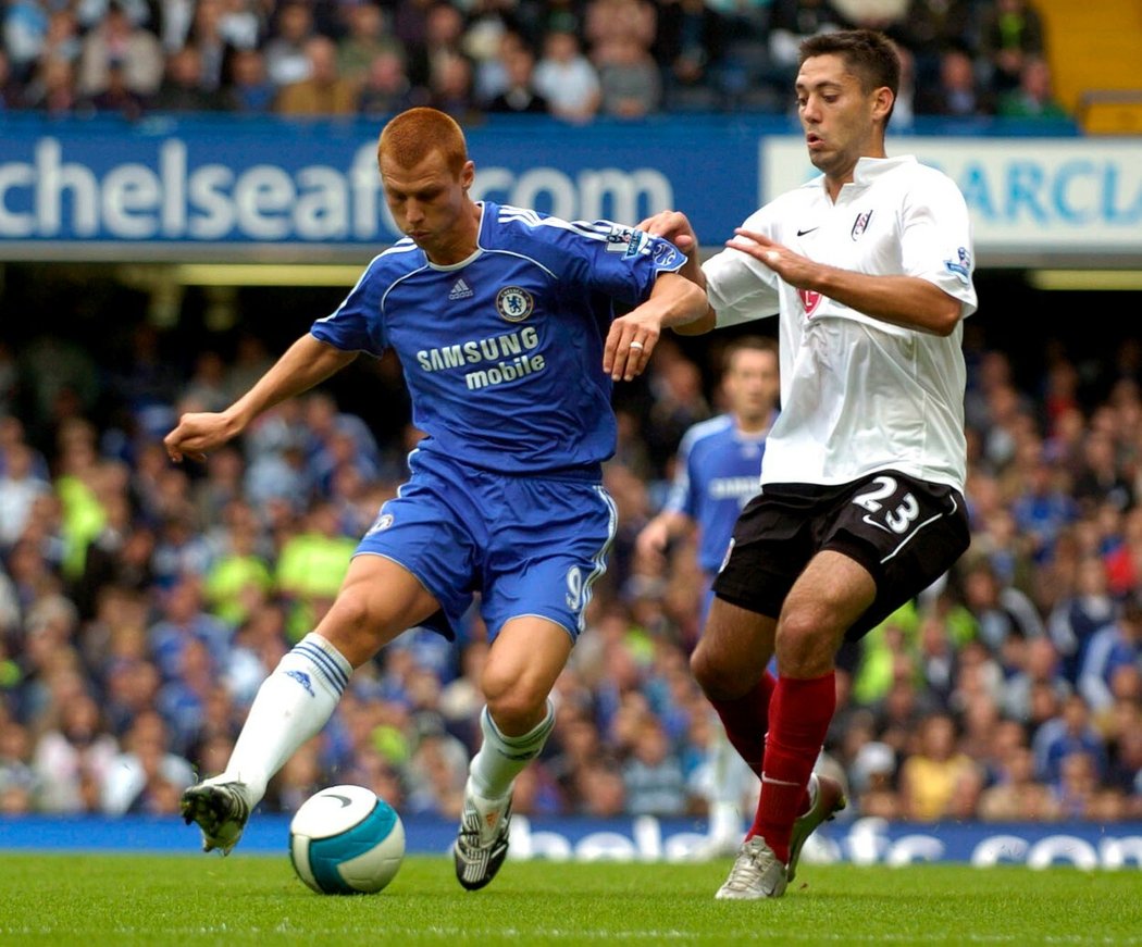 Steve Sidwell v dresu Chelsea