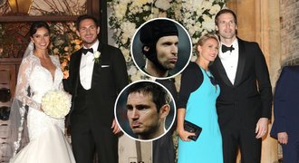 Fotbalová veselka! Lampard se ženil, Čech vyvedl manželku. A co Mourinho?