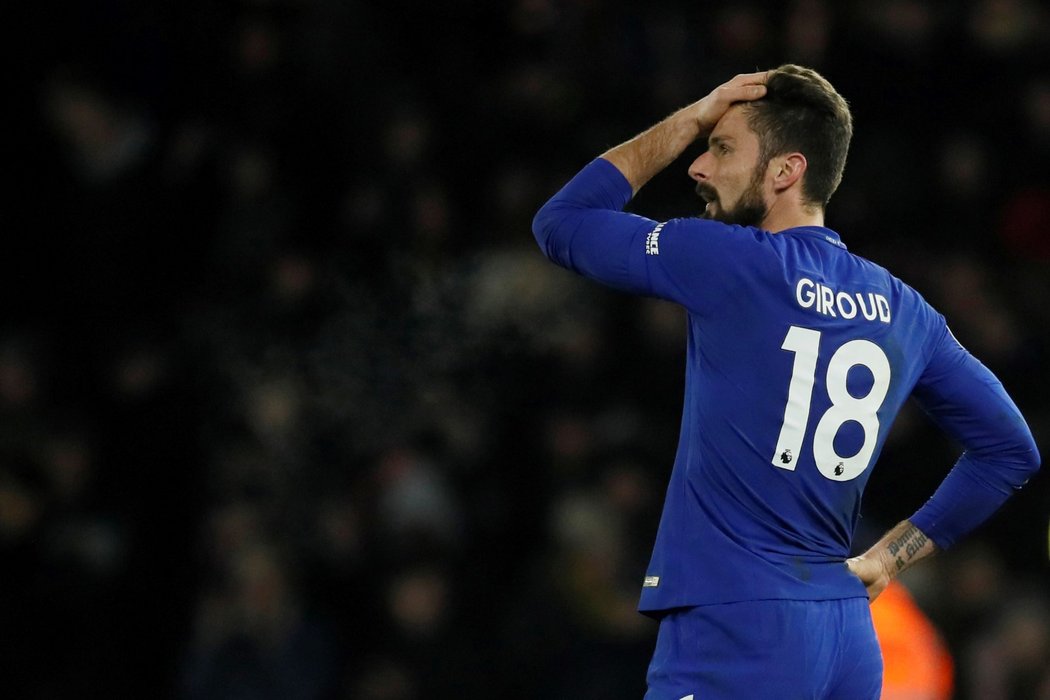 Olivier Giroud nezažil povedený debut v dresu Blues