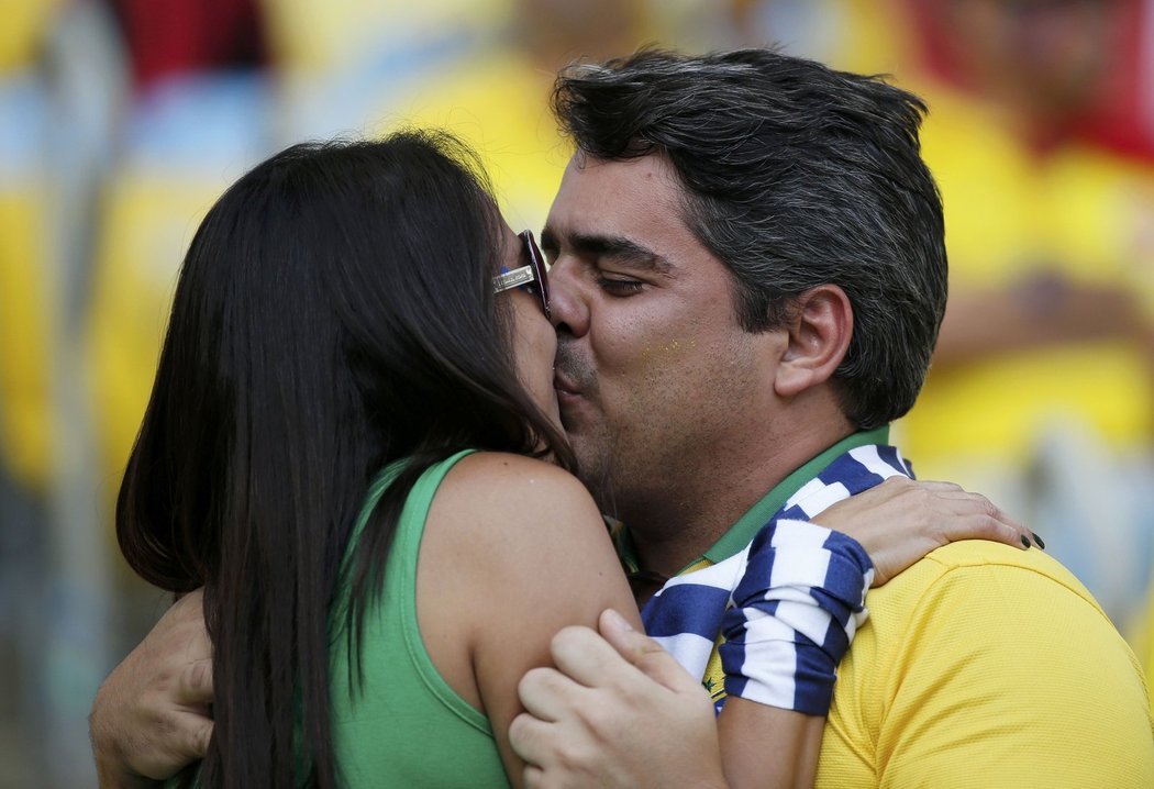 Brazilští fanoušci si mohli po zápase pořádně oddechnout