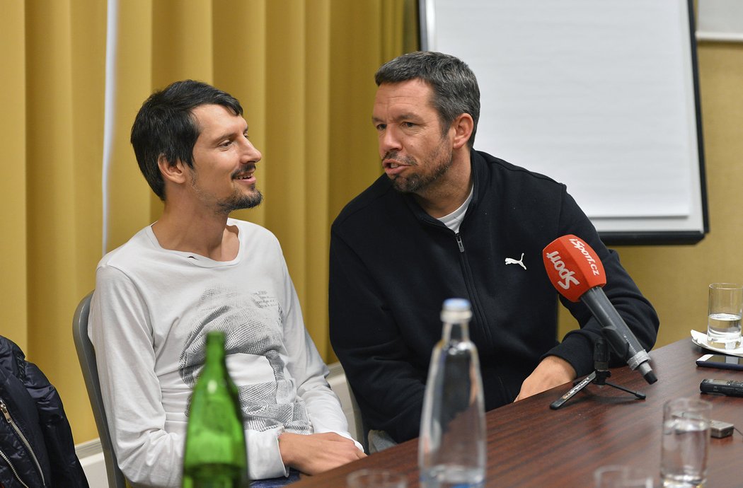 Marián Čišovský s kamarádem a bývalým spoluhráčem Pavlem Horvátem.