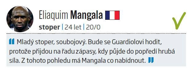 Obrana: Eliaquim Mangala