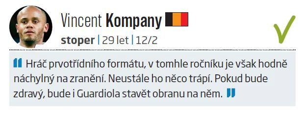 Obrana: Vincent Kompany