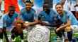 Fotbalisté Manchesteru City slaví triumf v Community Shield