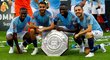 Fotbalisté Manchesteru City slaví triumf v Community Shield