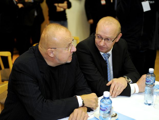 Jaroslav Starka a Miroslav Liba na Valné hromadě FAČR v Nymburce Jaroslav Starka a Miroslav Liba na Valné hromadě FAČR v Nymburce