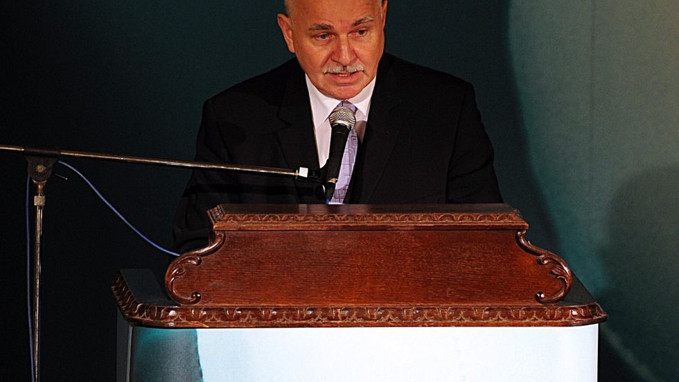 Pavel Mokrý vystupuje na valné hromadě