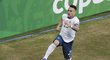 Lautaro Martinez slaví rychlý gól do sítě Kataru